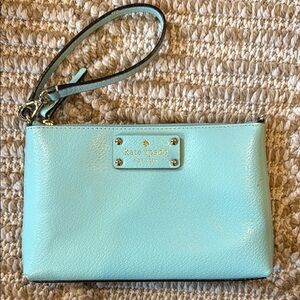 Kate Spade Blue Wristlet